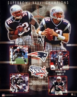 New England Patriots SB XXXVI Champs with Tom Brady 16x20 Starline Poster OOP