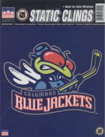 12 Columbus Bluejackets 6 inch Static Cling Stickers