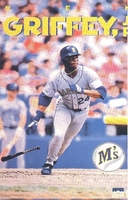 Ken Griffey SEATTLE MARINERS Starline Poster MINI Promo Piece 3x5