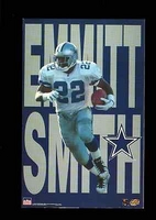 1997 Emmitt Smith Letters  Dallas Cowboys Original Starline Poster OOP