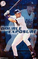 2001 Derek Jeter "Double Exposure" New York Yankees Original Starline Poster OOP
