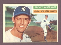 1956 Topps #340 Mickey McDermott EX+ NEW YORK YANKEES no creases