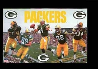 1996 GB Packers Collage Original Starline Poster OOP w/ Favre, White, Chmura