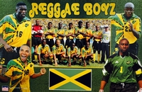 1998 JAMAICA World Cup Team Collage "REGGAE BOYZ" Original Starline Poster OOP