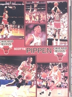 1990 Starline SCOTTIE PIPPEN Bulls Monster Poster MINI Promo Piece RARE