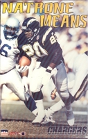 1995 Natrone Means San Diego Chargers Original Starline Poster OOP