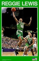 1990  Reggie Lewis Boston Celtics Original Starline Poster OOP