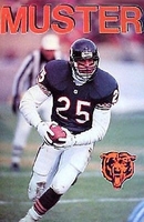 1992 Brad Muster Chicago Bears Original Starline Poster OOP