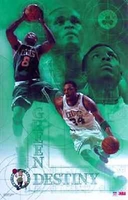 2002 Boston Celtics Green Destiny Original Starline Poster OOP Pierce