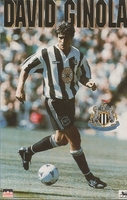 DAVID GINOLA NEWCASTLE UNITED Original Starline Poster MINI Promo Piece 3x5