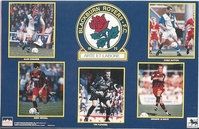 BLACKBURN ROVERS COLLAGE ENGLAND Original Starline Poster MINI Promo Piece 3x5