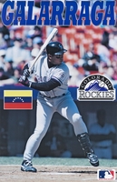 Andres Galarraga Colorado Rockies Venezuelan Flag Starline Poster OOP Very RARE