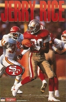 Jerry Rice SAN FRANCISCO 49ERS Original Starline Poster MINI Promo Piece 3x5