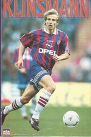 JURGEN KLINSMANN BAYERN MUNICH Original Starline Poster MINI Promo Piece 3x5