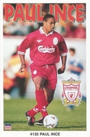 PAUL INCE LIVERPOOL FC Original Starline Poster MINI Promo Piece 3x5