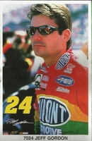 Jeff Gordon Portrait Original Starline NASCAR Poster MINI Promo Piece 3x5