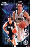 2002 Steve Nash Dallas Mavericks Original Starline Poster OOP