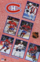 1990 Montreal Canadiens Collage Original Starline Poster OOP RARE Roy Savard