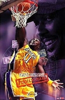 2003 Karl Malone Los Angeles Lakers Original Starline Action Poster OOP