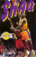 1997 Shaquille O'Neal Los Angeles Lakers Action Original Starline Poster OOP