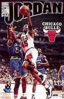 1997 Michael Jordan Chicago Bulls White Driving #45 Original Starline Poster OOP
