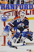 1991 Bill Ranford Edmonton Oilers Original Starline Poster OOP
