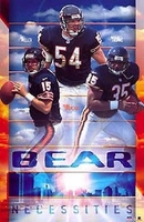 2002 Chicago Bears Collage Original Starline Poster OOP Uhrlacher Miller Thomas