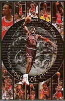 1997  Michael Jordan 8th Wonder Chicago Bulls Original Costacos Poster OOP
