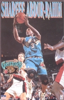 1997 Shareef Abdur-Rahim Vancouver Grizzlies  Original Starline Poster OOP