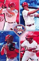 2001 Philadelphia Phillies Collage Original Starline Poster OOP Abreu Rolen