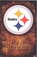 2001 Pittsburgh Steelers Logo Original Starline Poster OOP
