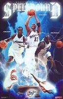 2003 Wizards Collage "Spellbound"  Michael Jordan Original Starline Poster OOP
