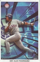 Alex Rodriguez TEXAS RANGERS Original Starline Poster MINI Promo Piece 3x5