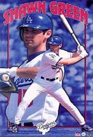 2000 Shawn Green Los Angeles Dodgers Original Starline Poster OOP