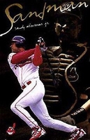 1997 Sandy Alomar Jr Cleveland Indians "Sandman" Original Costacos Poster OOP