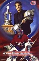 2002 Jose Theodore Montreal Canadiens Trophies Original Starline Poster OOP