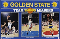 1993 Golden State Warriors TL Original Starline Poster OOP Mullin Hardaway Owens