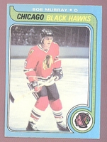 1979 O-Pee-Chee OPC #55 Bob Murray NM-MT oc CHICAGO BLACKHAWKS crease free