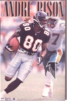 1994 Andre Rison Atlanta Falcons Original Starline Poster OOP