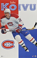 1997 Saku Koivu Montreal Canadiens Original Norman James Poster OOP