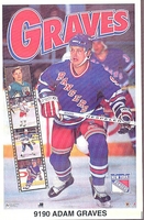 Adam Graves NEW YORK RANGERS Original Norman James Poster MINI Promo Piece 3x5