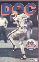 1991 Dwight "Doc" Gooden B&W New York Mets Original Starline Poster OOP