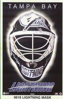 TAMPA BAY LIGHTNING MASK Original Norman James Poster MINI Promo Piece 3x5
