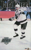 Jari Kurri LOS ANGELES KINGS Original Starline Poster MINI Promo 3x5
