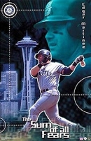 2002 Edgar Martinez Seattle Mariners  Original Starline Action Poster