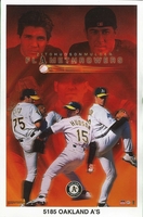 Hudson Zito Mulder OAKLAND A'S COLLAGE Starline Poster MINI Promo Piece 3x5
