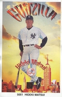 Hideki Matsui NEW YORK YANKEES  Starline Poster MINI Promo Piece 3x5