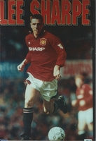 LEE SHARPE MANCHESTER UNITED Original Starline Poster MINI Promo Piece 3x5