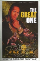 The Rock the great one Original Funky Posters Wrestling MINI Promo Piece 3x5