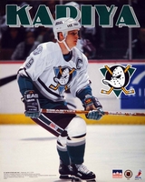 Paul Kariya Anaheim Mighty Ducks 16x20 Starline Poster OOP